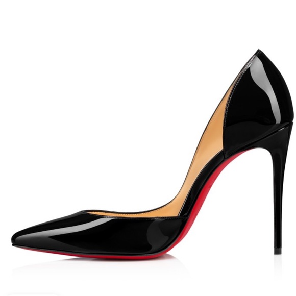 Christian Louboutin Iriza Black 100mm Patent Pump Size 40 (fits like US 10) - Picture 9 of 13